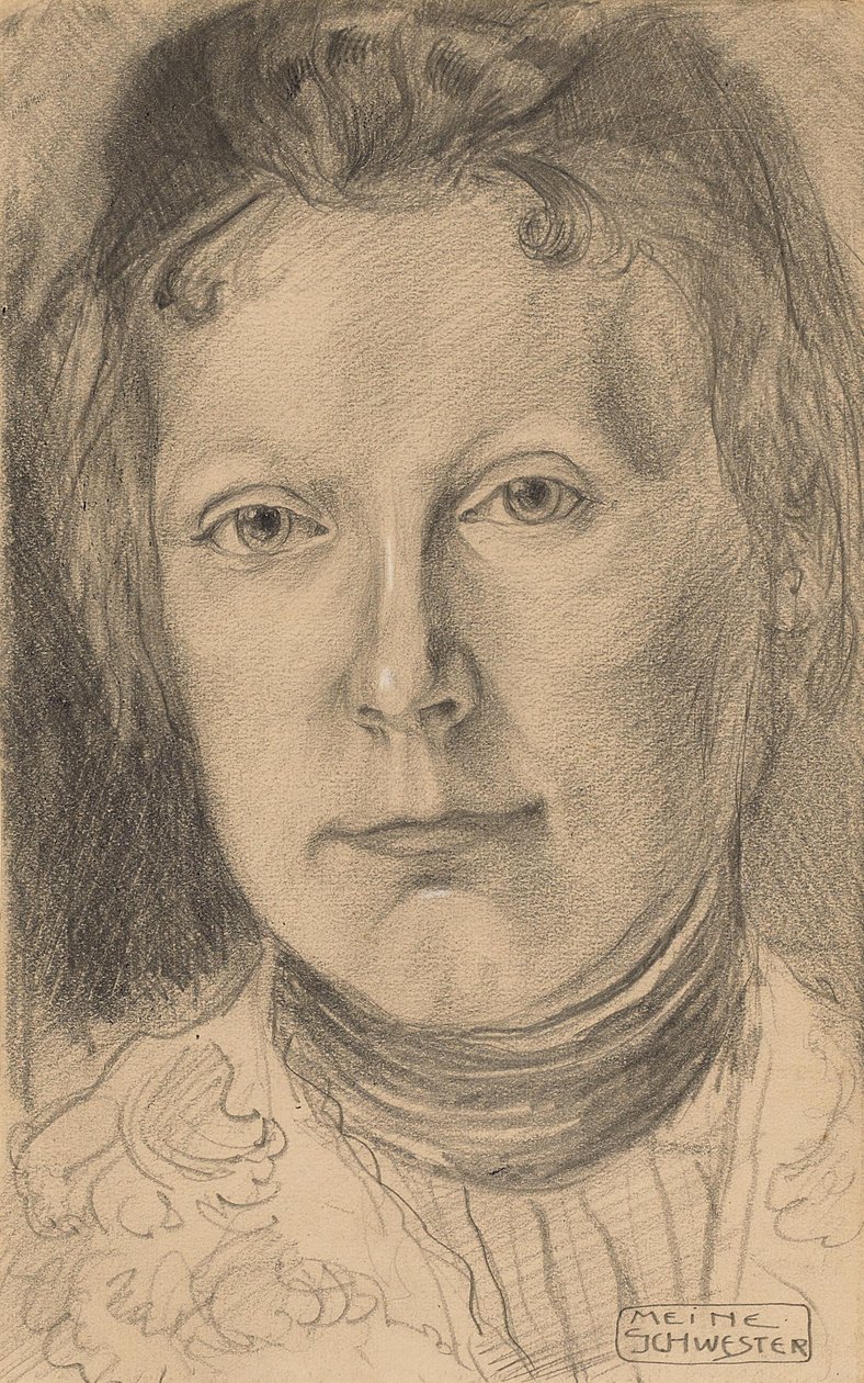 Bildnis Ottilie Macke (Meine Schwester) von August Macke