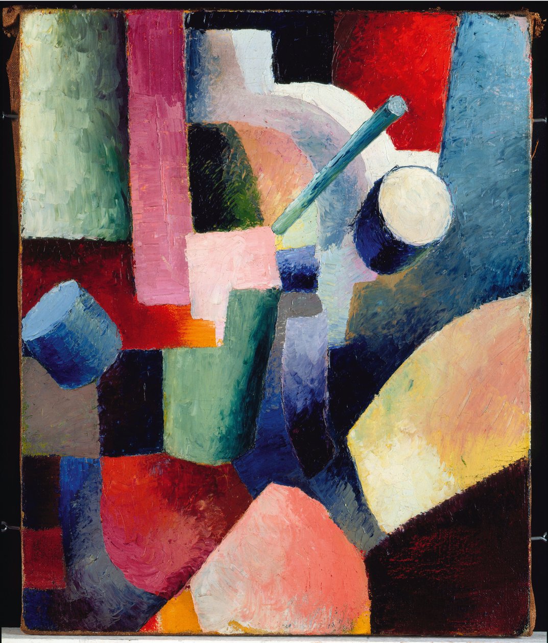 Farbige Komposition von Formen von August Macke