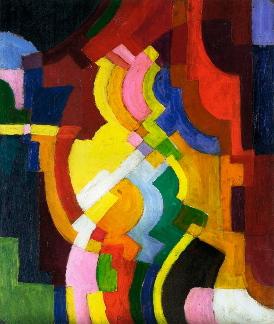 Farbige Formen III, 1913 von August Macke