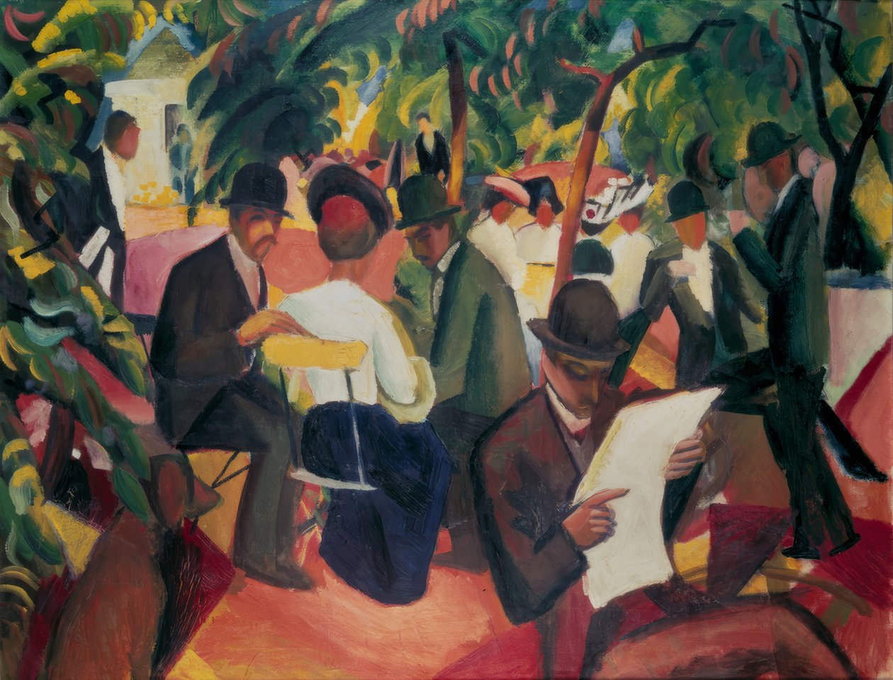 Gartenrestaurant von August Macke