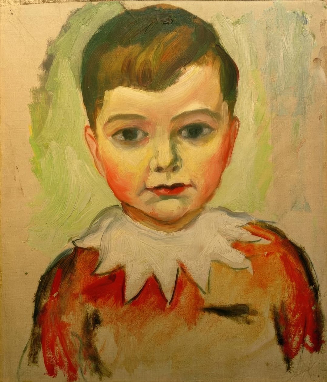 Walter mit Spitzenkragen von August Macke