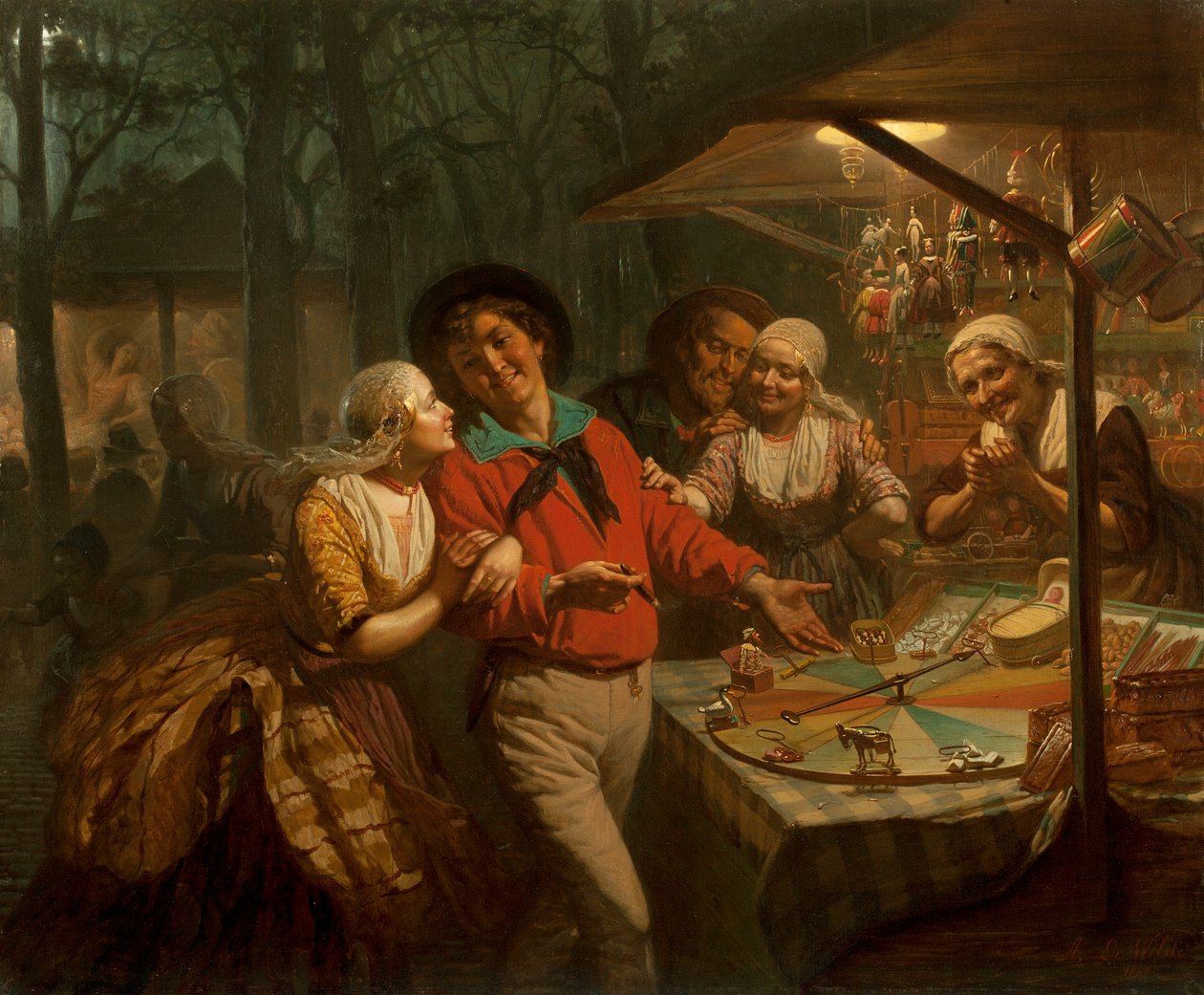 Das Rad des Schicksals, 1861 von August de Wilde