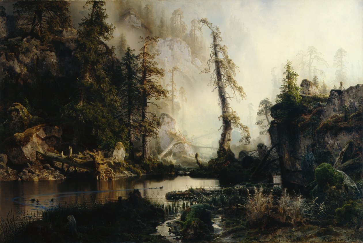 Schwarzer See von August Cappelen