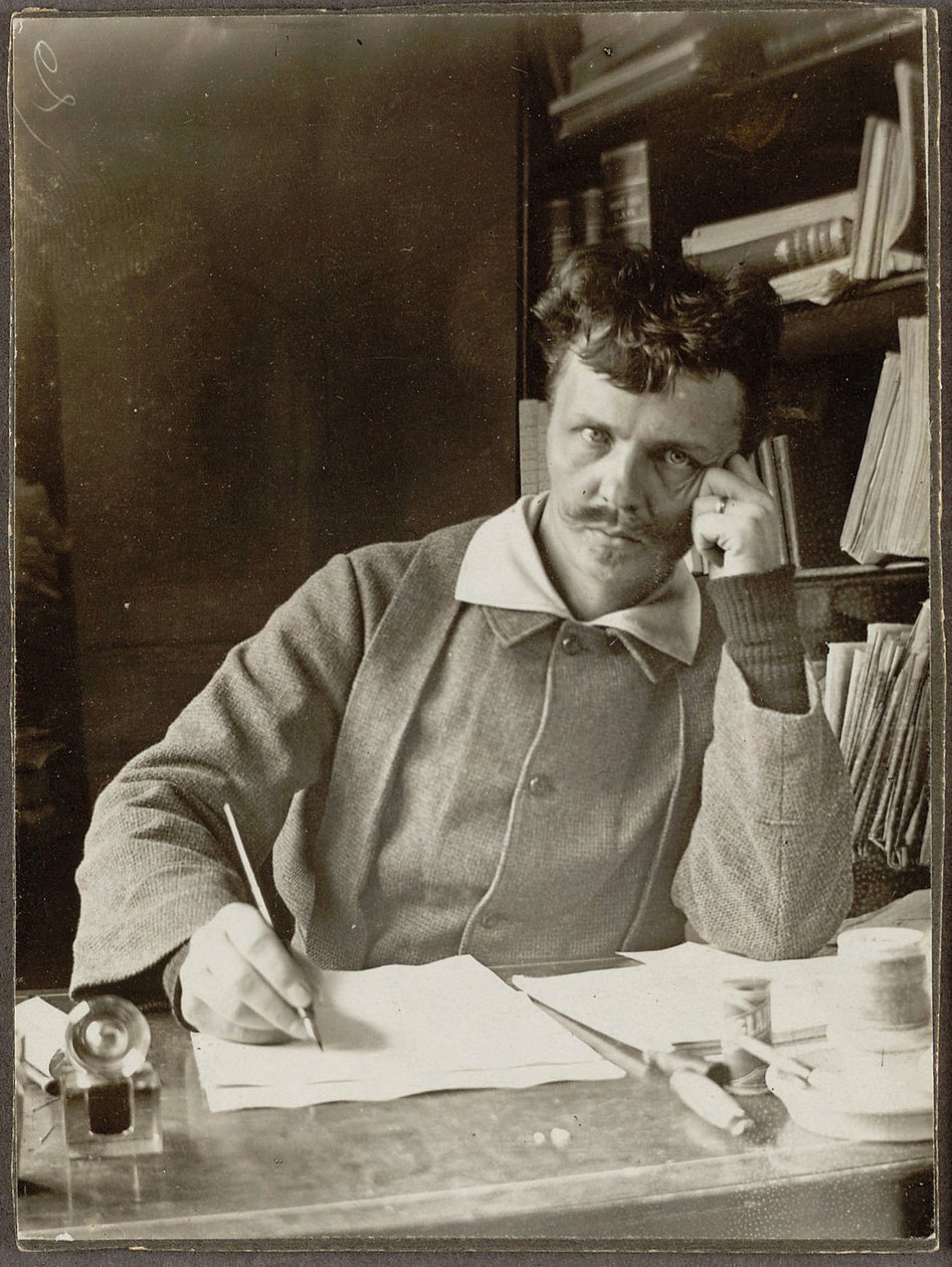 Selbstporträt von August Johan Strindberg