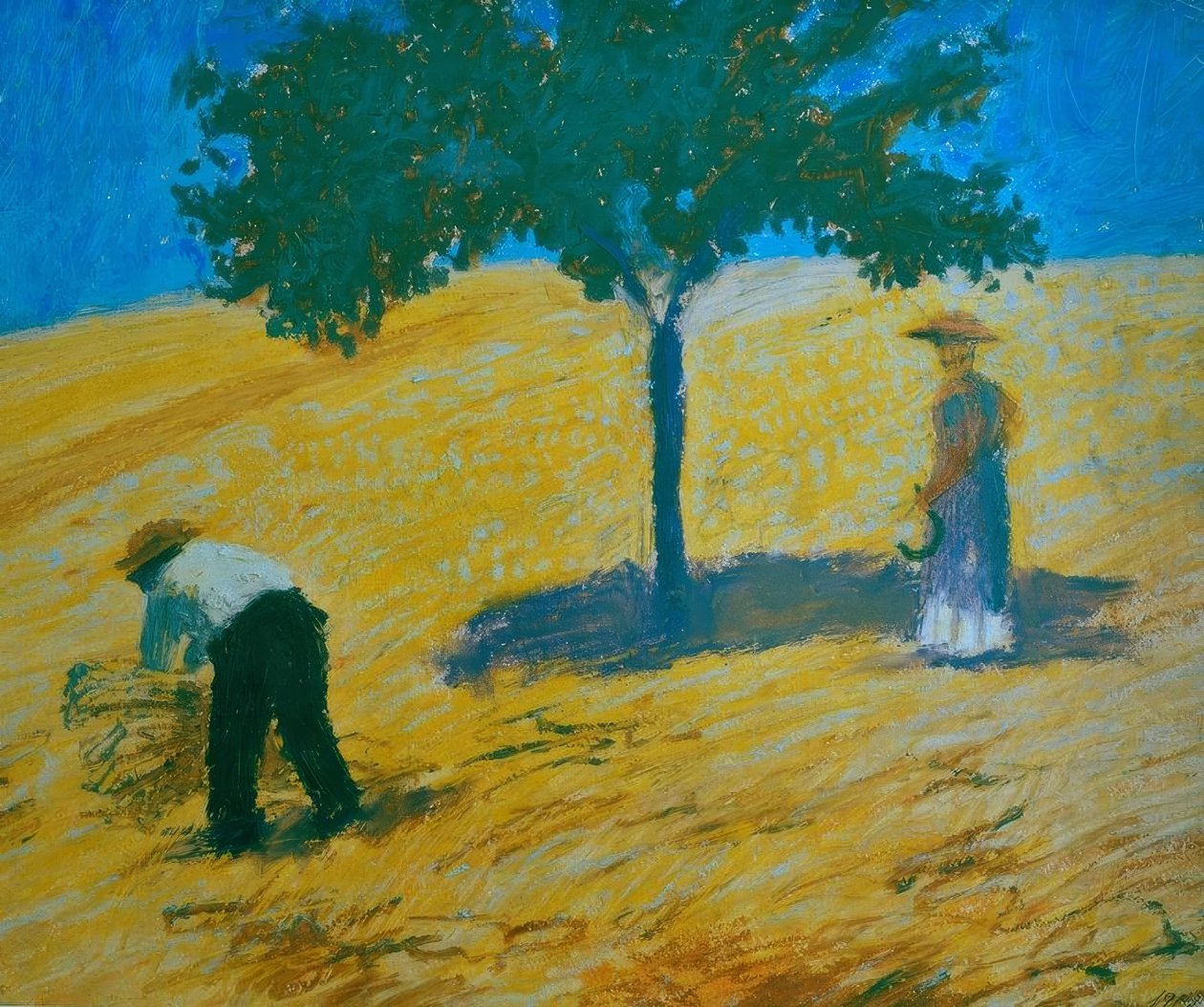 Baum im Kornfeld von August Macke
