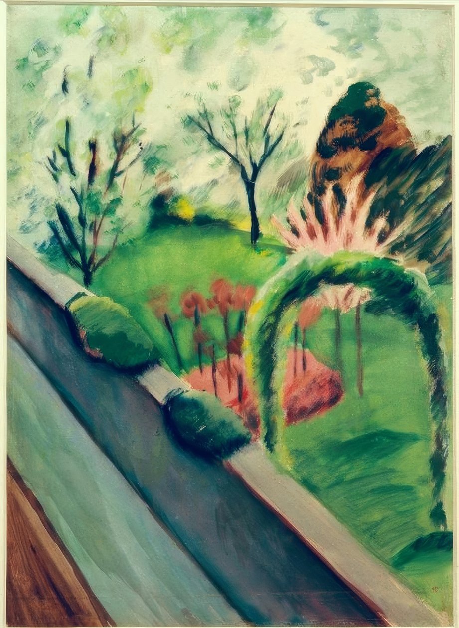 Der Garten Mackes in Bonn von August Macke