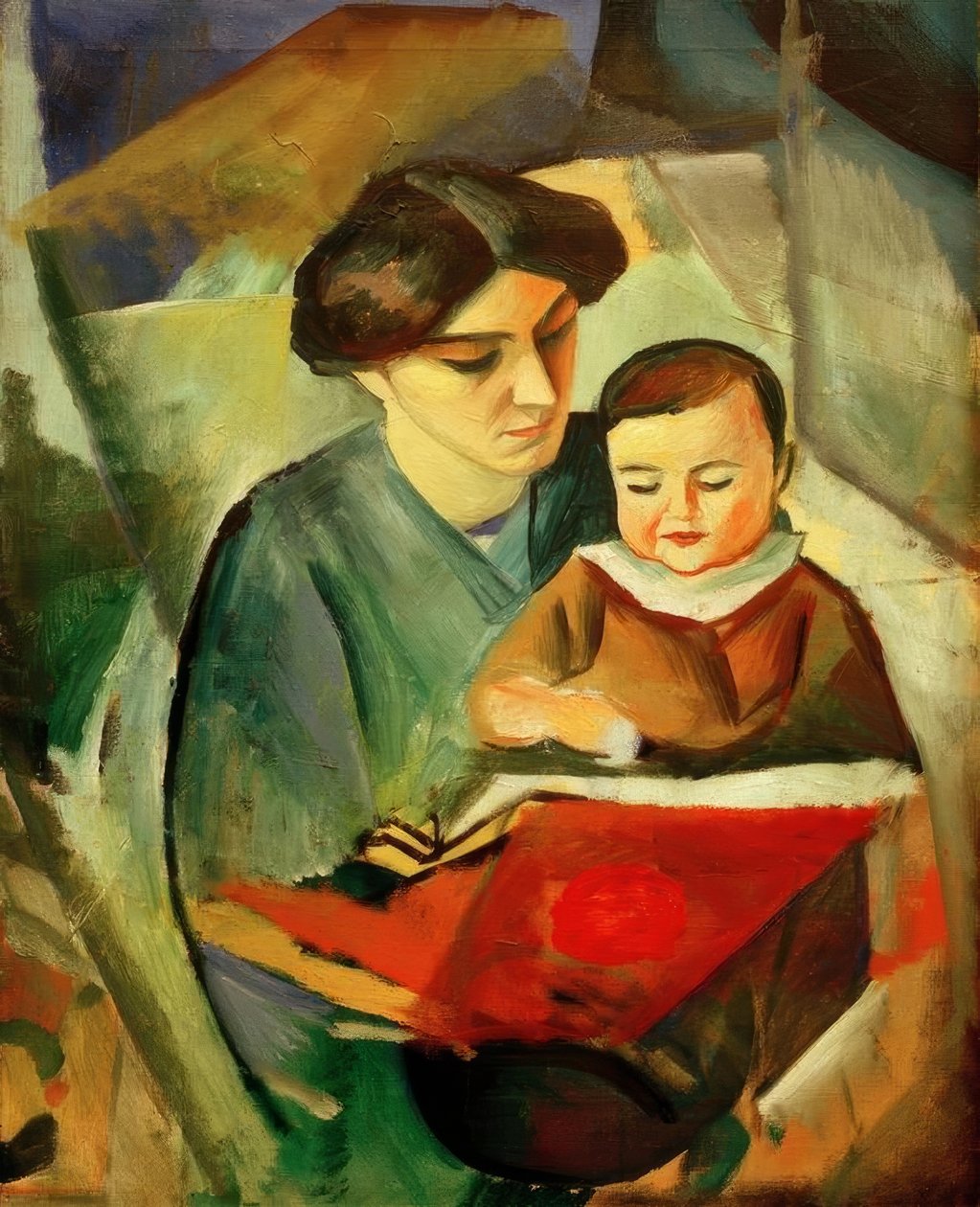 Elisabeth und Walterchen von August Macke