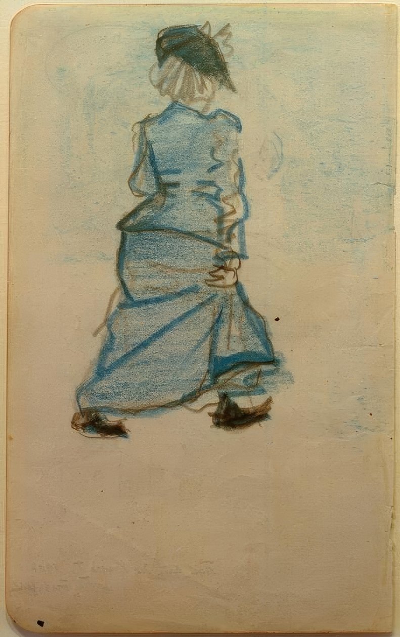 Frau auf der Straße I von August Macke