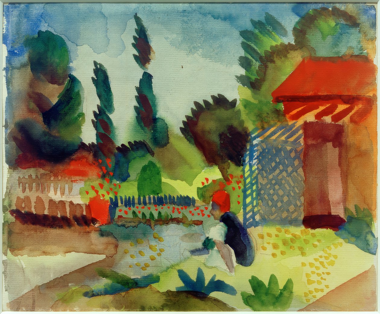 Gartenhäuschen von August Macke
