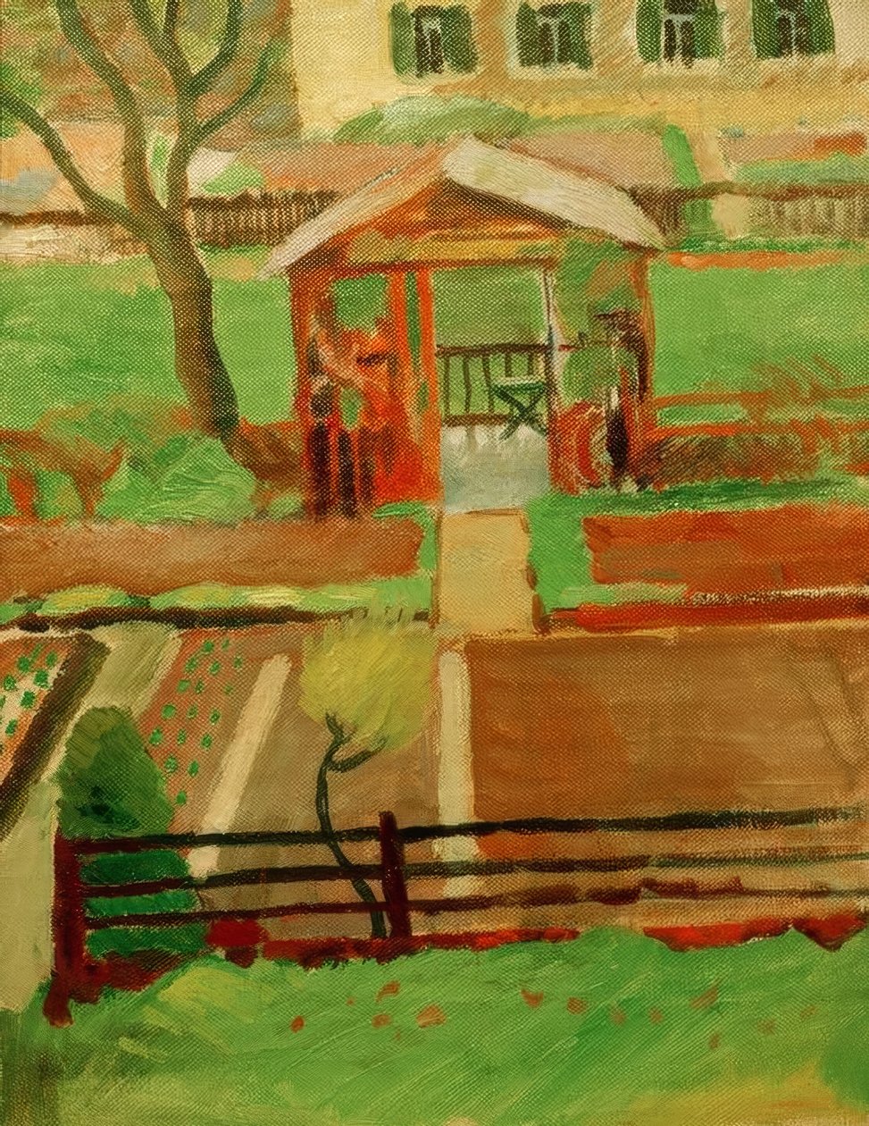Gartenhäuschen in Tegernsee von August Macke
