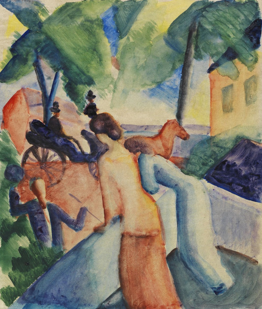 Begrüßung am Thunersee, 1913 von August Macke