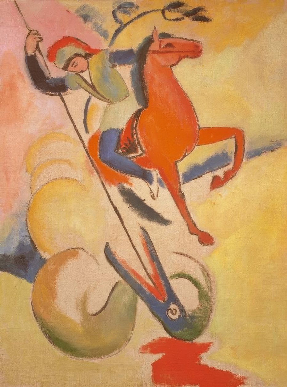 Heiliger Georg von August Macke