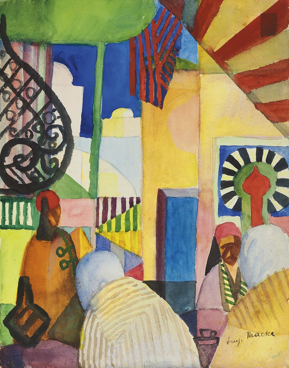 Im Basar von August Macke