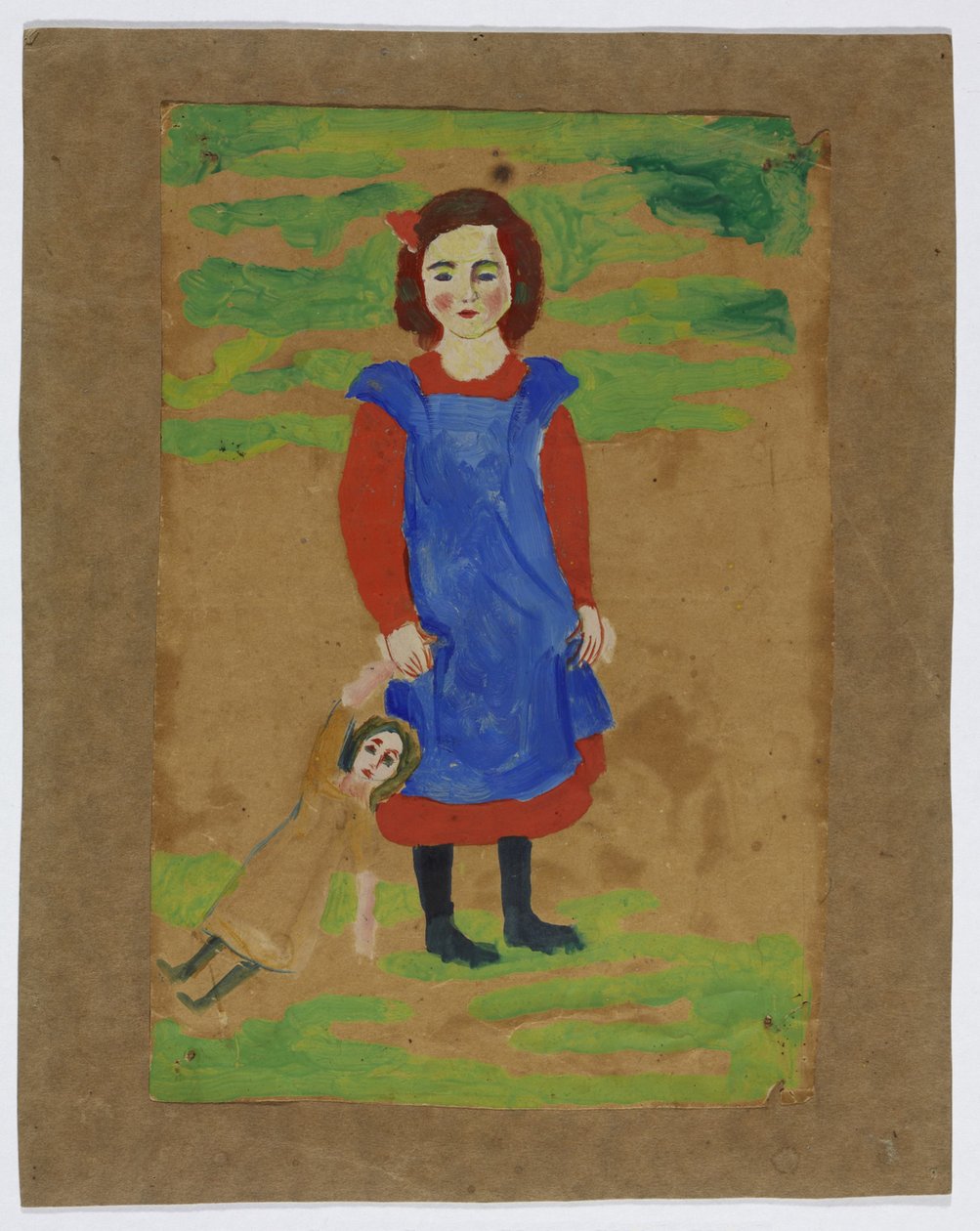Kind mit Puppe von August Macke