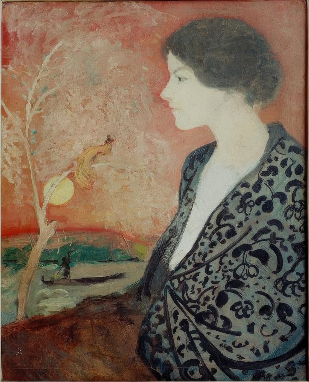 Porträtstudie Elisabeth Gerhardt von August Macke