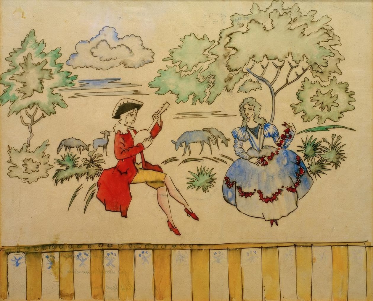Schäferszene I von August Macke