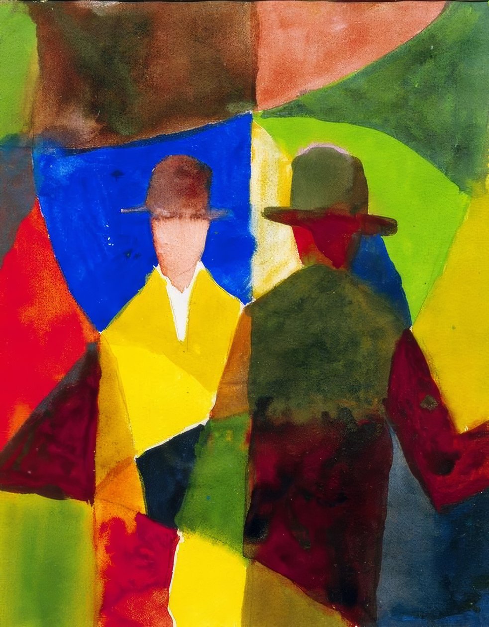 Spiegelbild im Schaufenster von August Macke