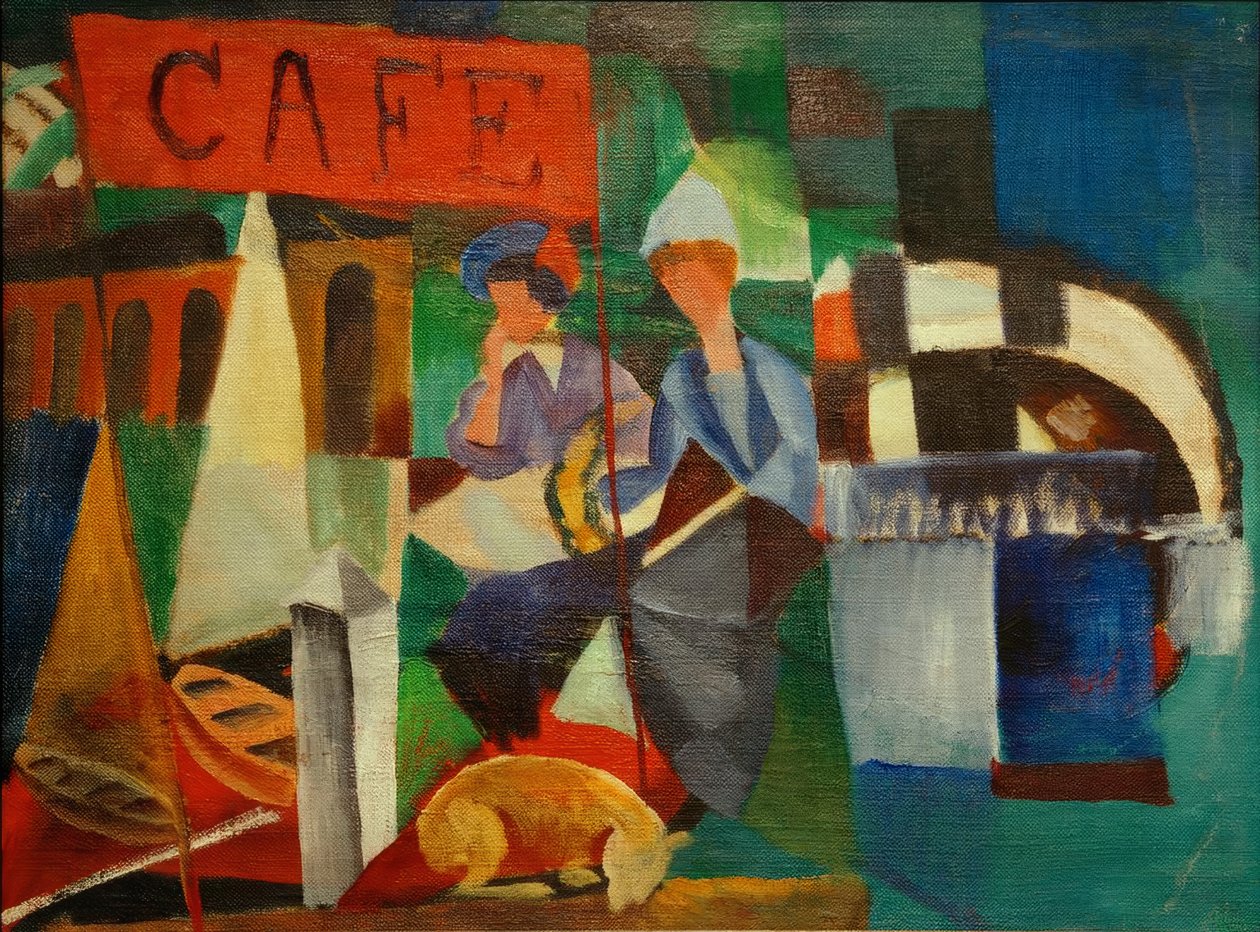 Zwei Damen im Café von August Macke