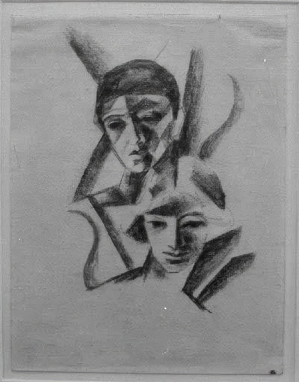 Zwei Köpfe von August Macke