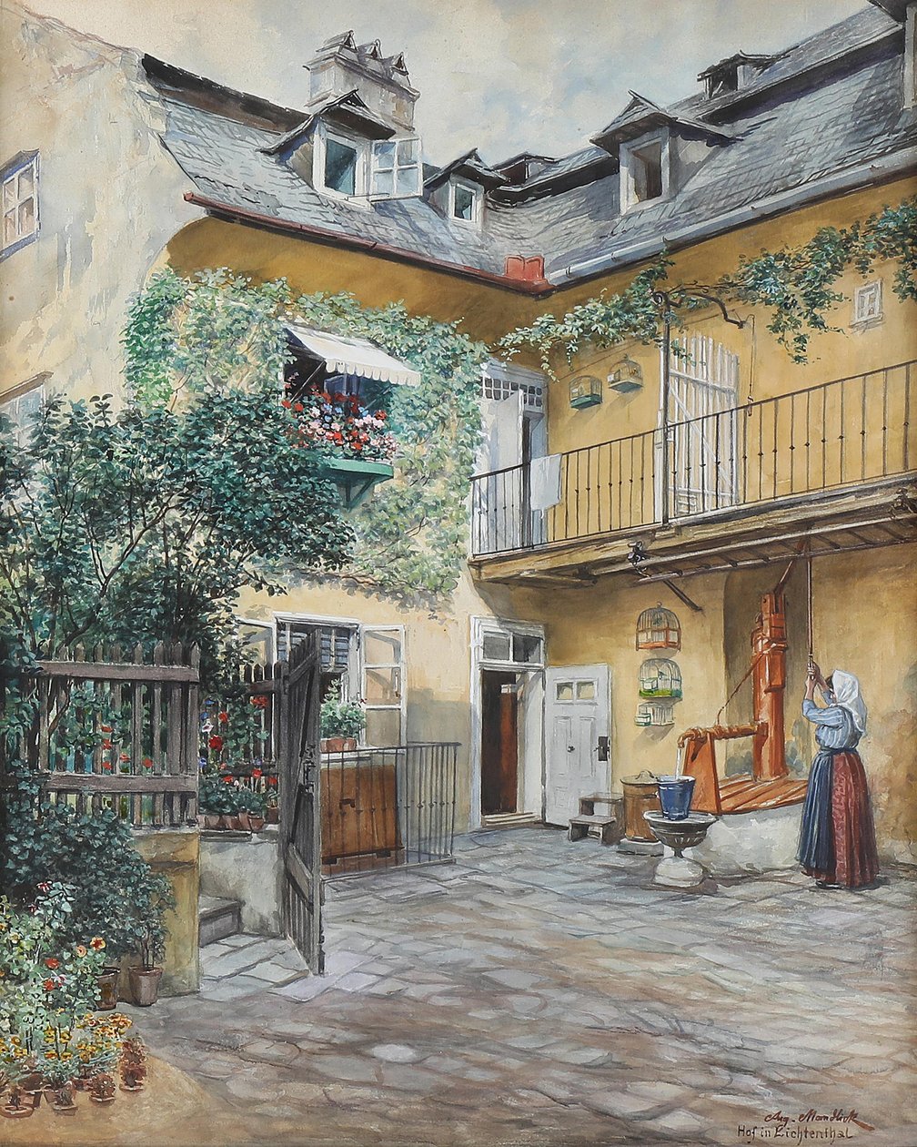 Hof in Lichtenthal von August Mandlick