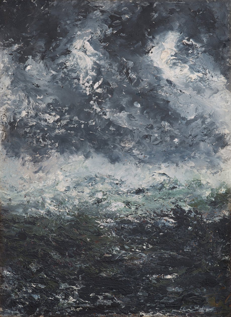 Sturmlandschaft, 1894 von August Strindberg