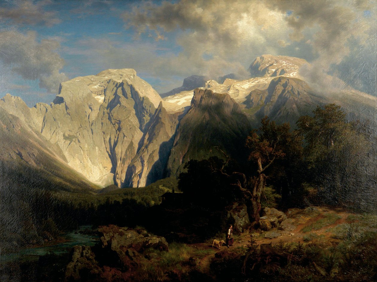 Kalkgebirgslandschaft von August Wilhelm Leu