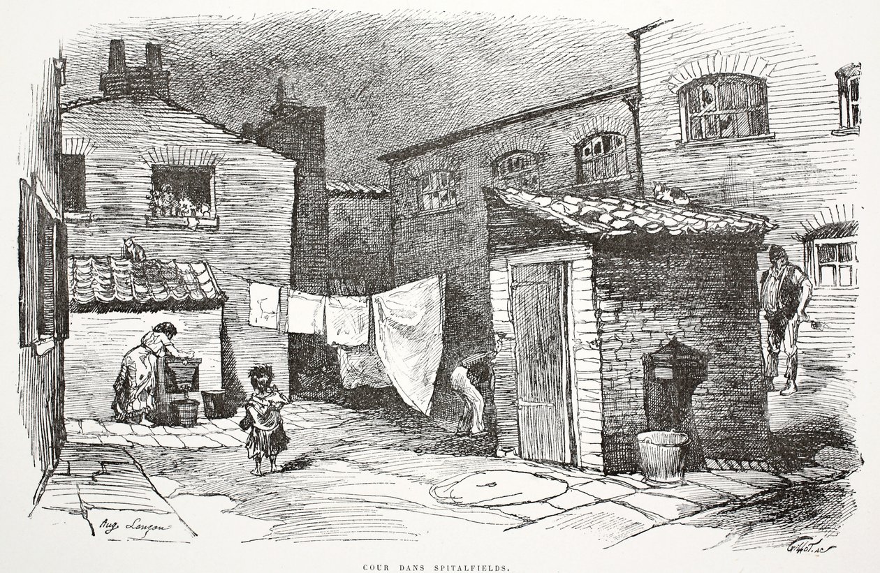 Hof in Spitalfields, Illustration aus 