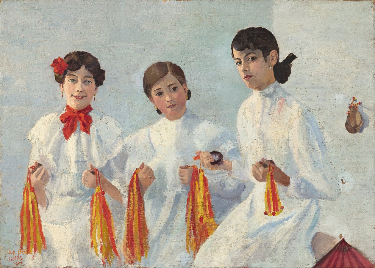 Trois jeunes Sevillanes von Auguste Breal