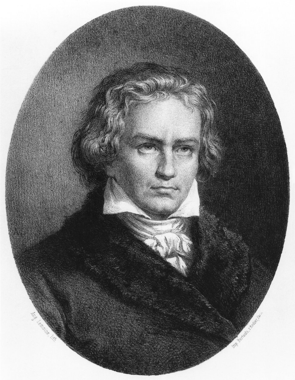 Ludwig van Beethoven (1770-1827) von Auguste Charles Lemoine
