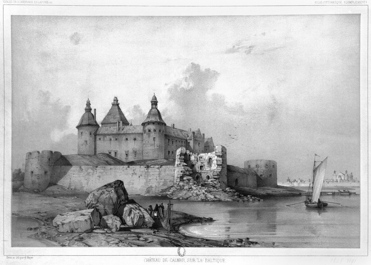 Schloss Kalmar von Auguste Etienne Francois Mayer