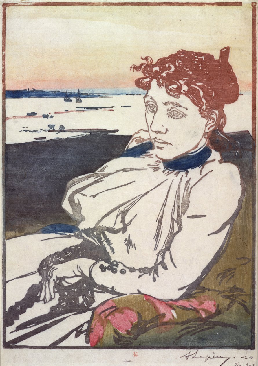 Die Genesende Mme. Lepere, 1892 von Auguste Louis Lepère