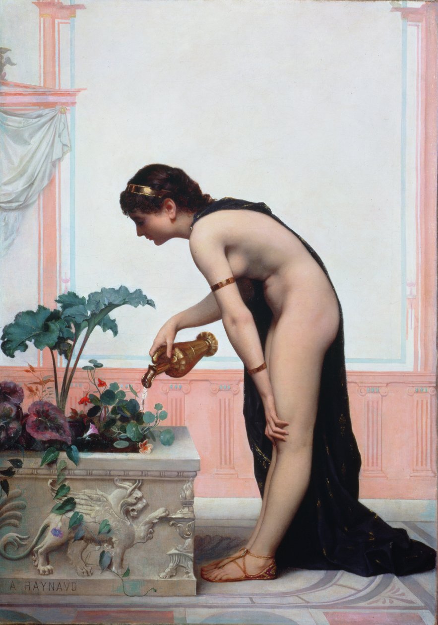 Den Garten gießen von Auguste Raynaud