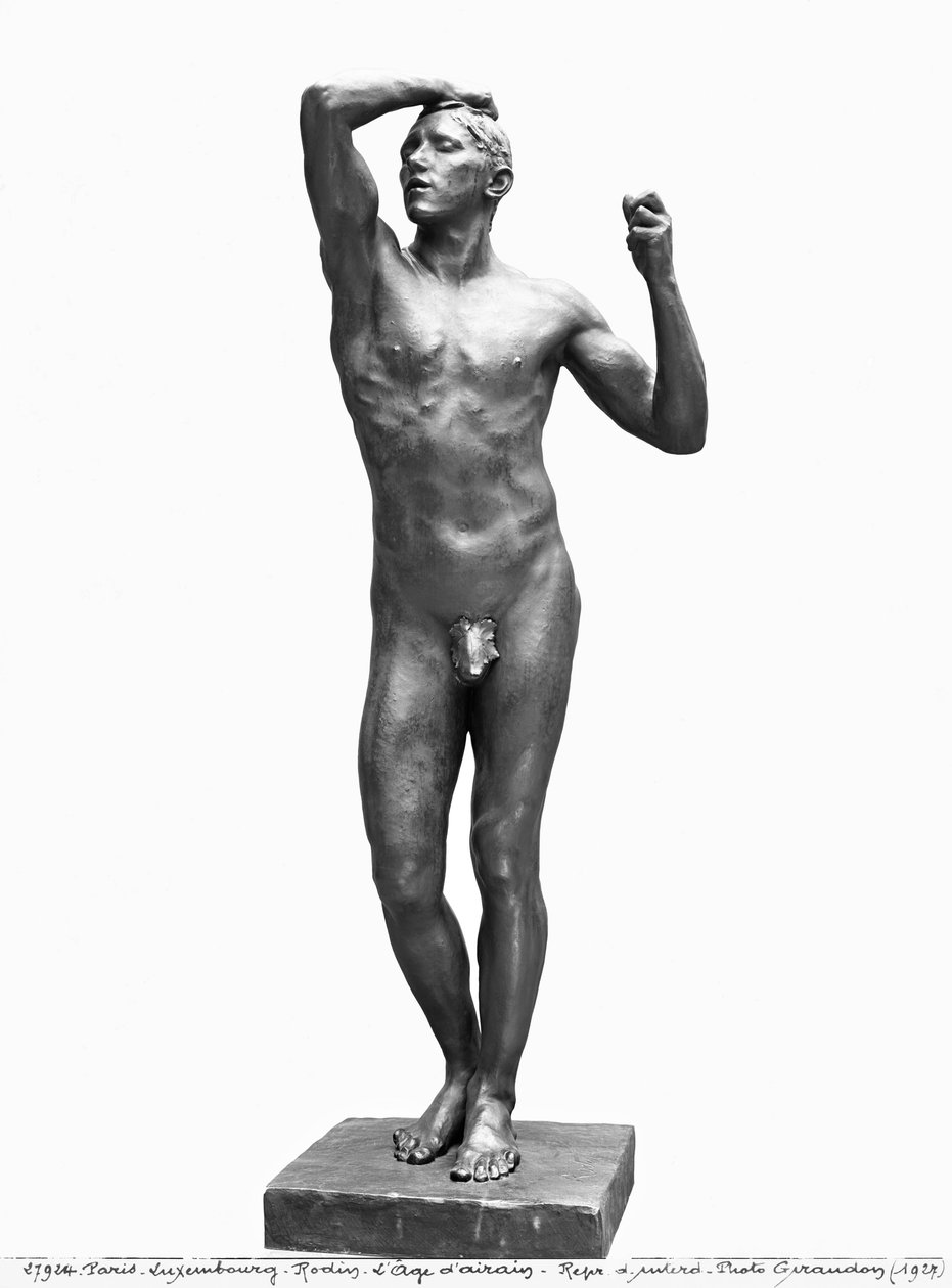 Das Zeitalter der Bronze, nach 1877 (Bronze) von Auguste Rodin