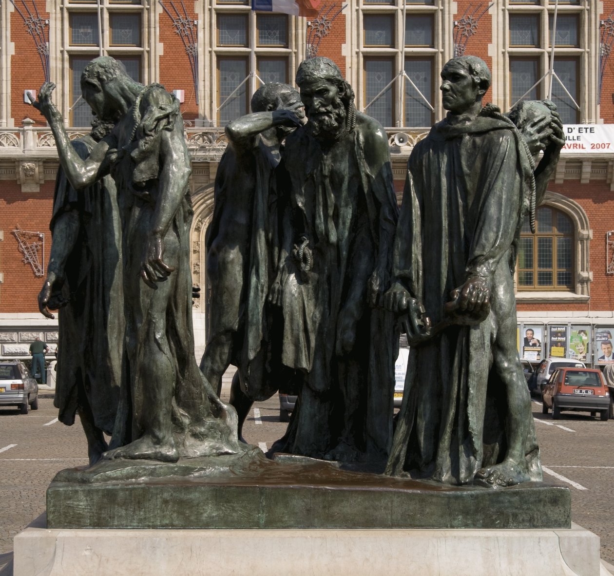 Die Bürger von Calais, fertiggestellt 1889 von Auguste Rodin