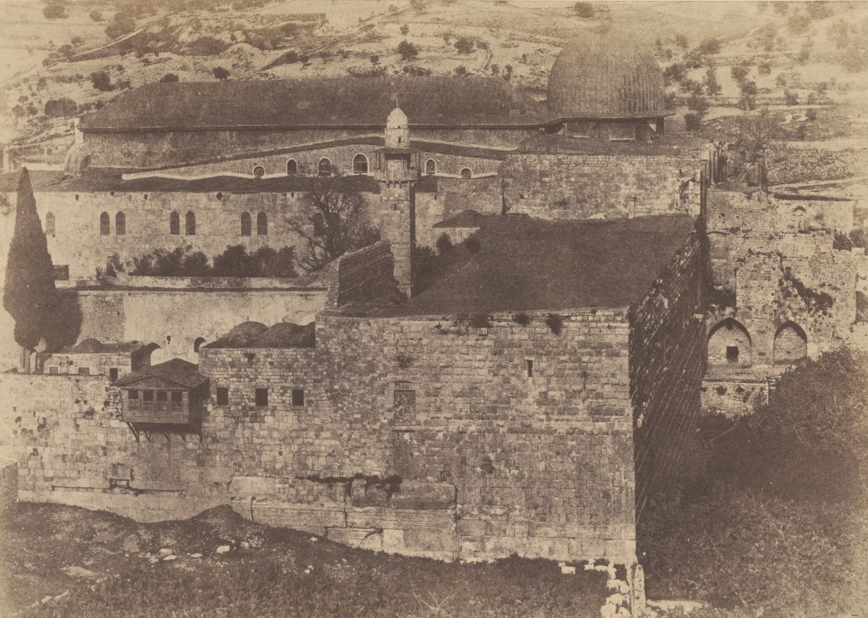 Jerusalem. Tempelbezirk. El-Aksa-Moschee, Südwestecke von Auguste Salzmann