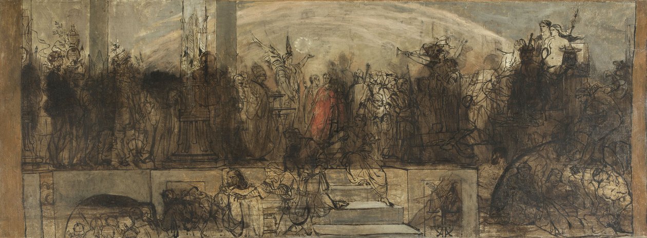 Das Jüngste Gericht, Skizze von Auguste Barthelemy Glaize