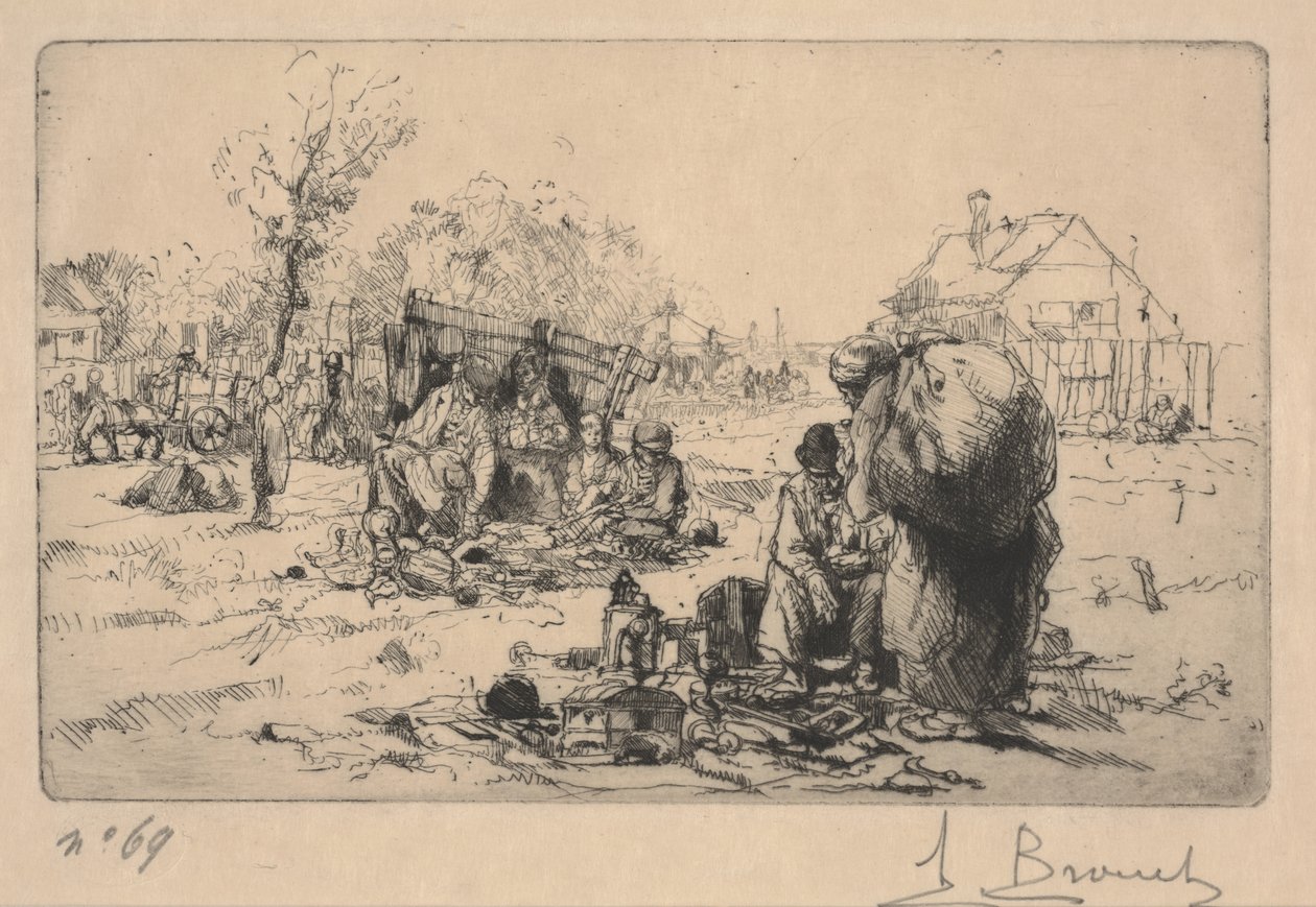Verkäufer von Trödel von Auguste Brouet