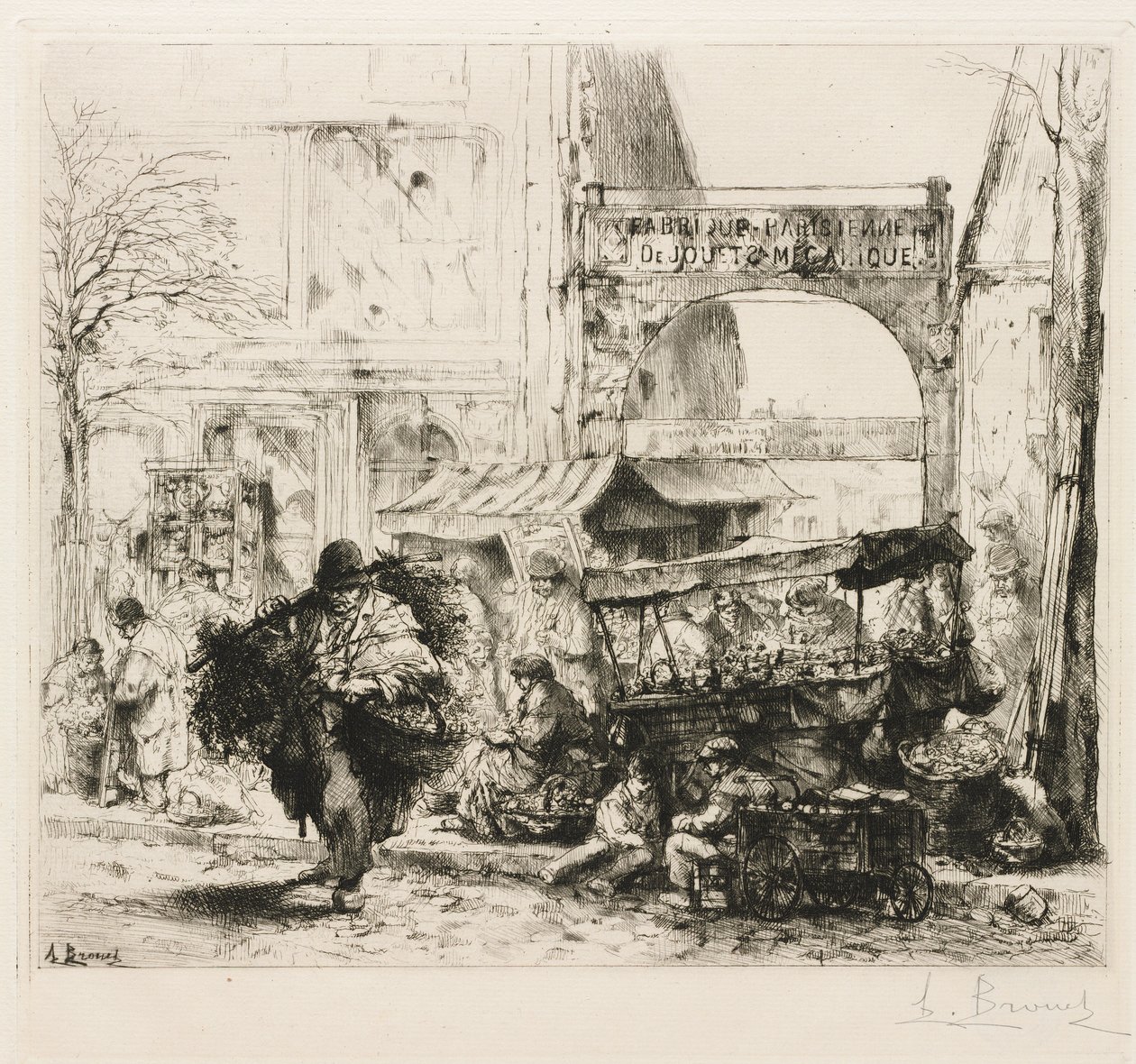 Ein Morgen auf der Avenue de Clichy von Auguste Brouet
