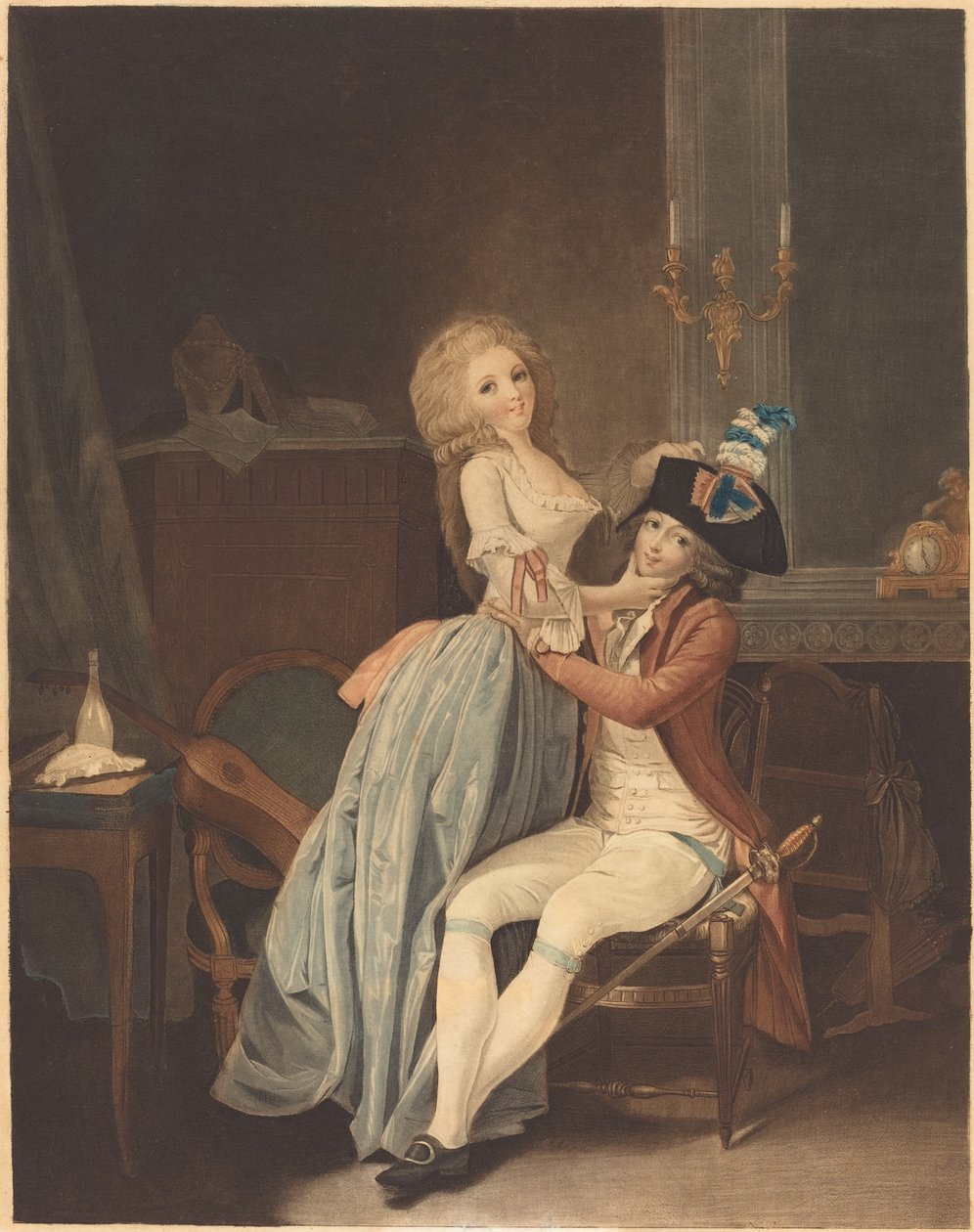 Die nationale Kokarde von Auguste Claude Simon Legrand after Louis Léopold Boilly