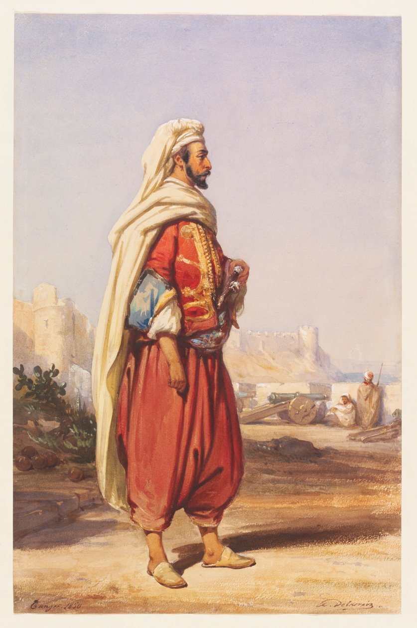 Ein marokkanischer Amir von Auguste Delacroix