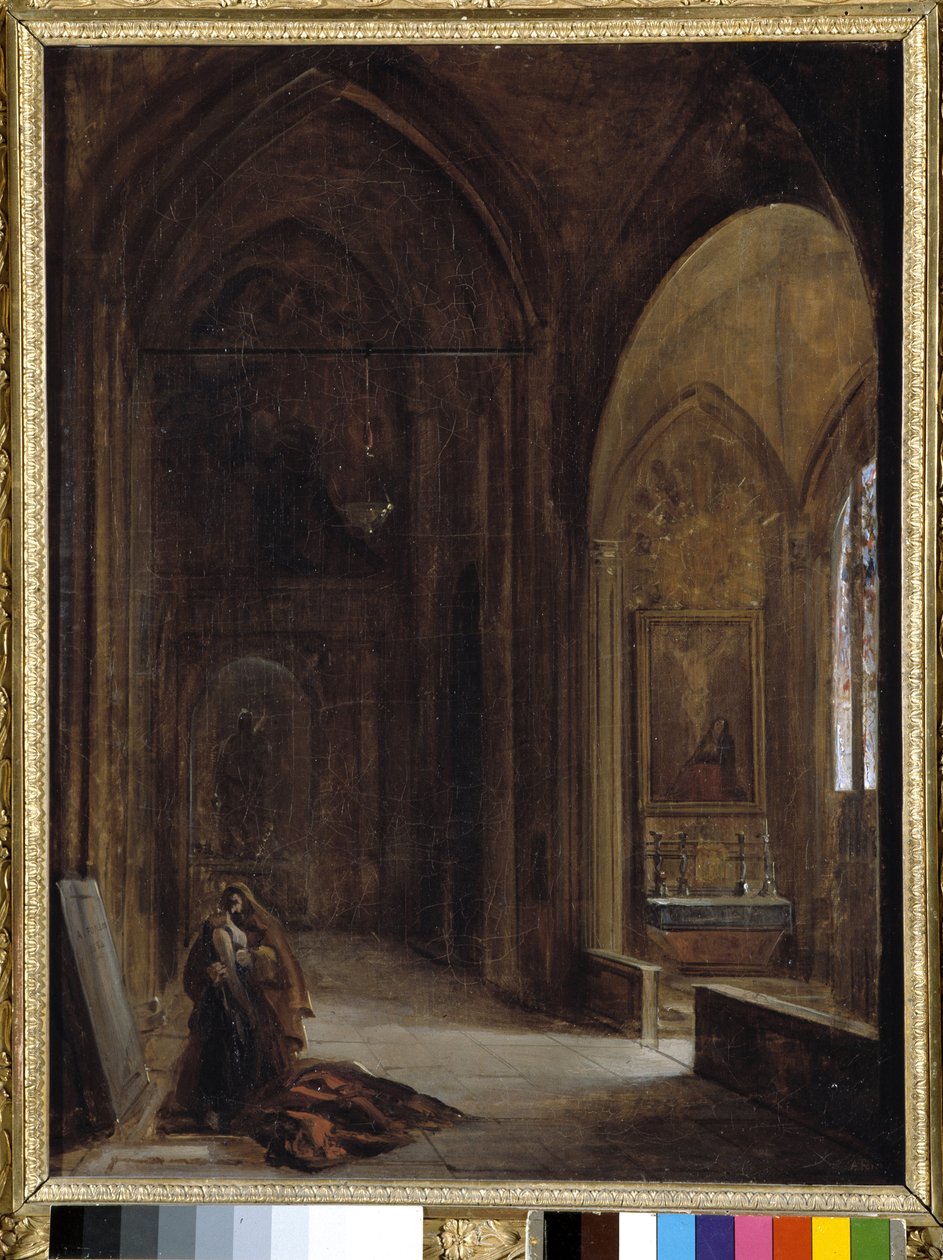 Kircheninnenraum von Auguste Forbin