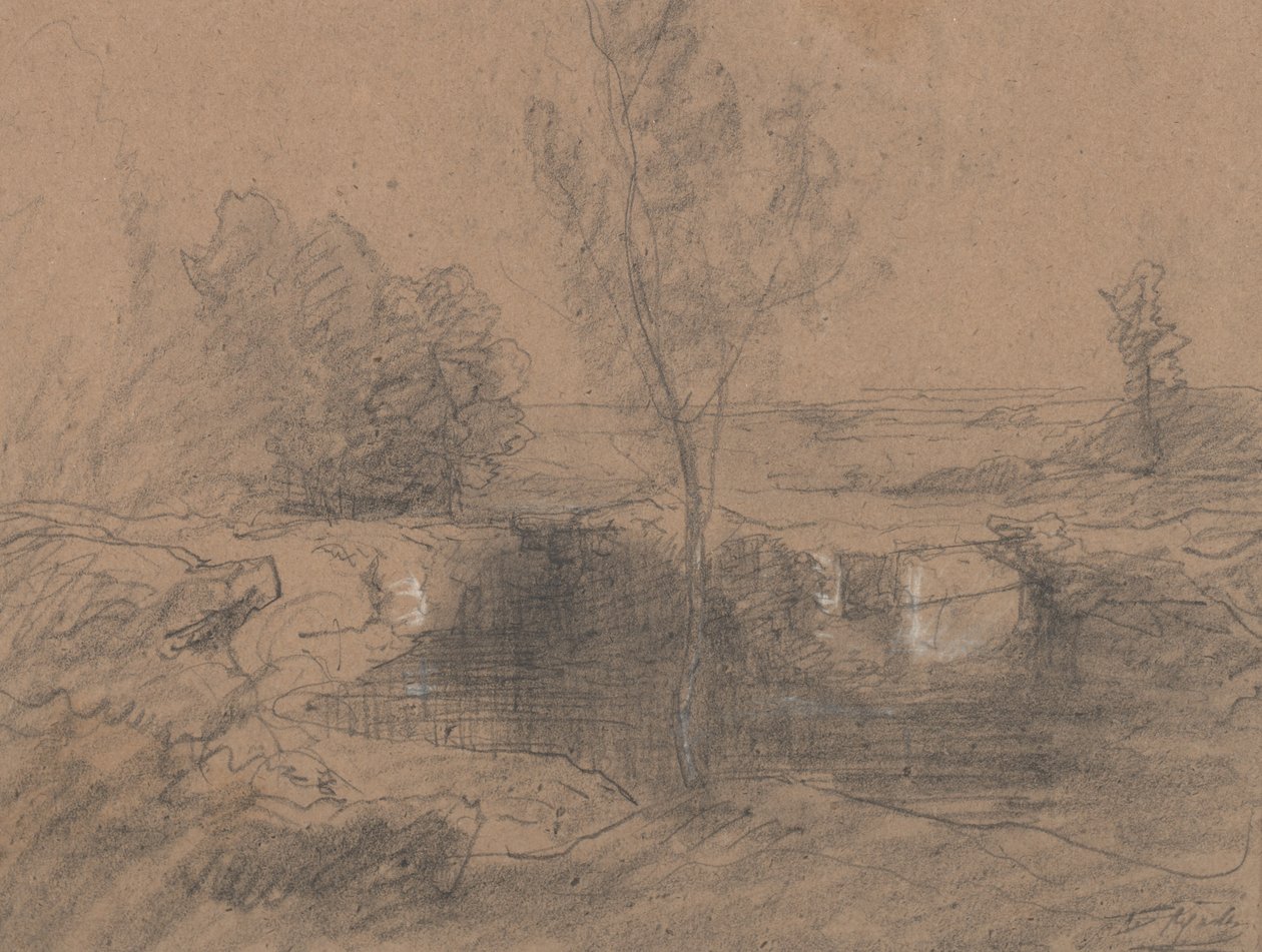 Landschaft, ca. 1853-65 von Auguste Francois Ravier