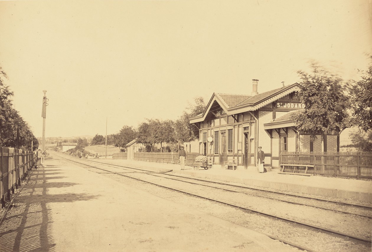Bahnhof von Saint-Jodard von Auguste Hippolyte Collard