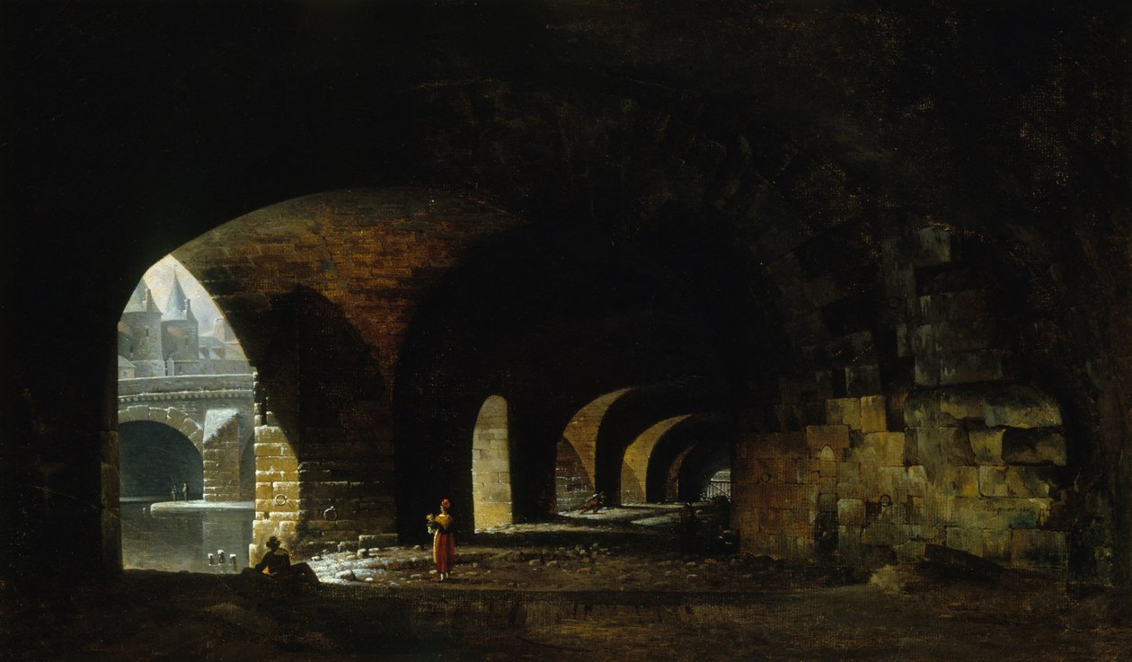 La Voûte du quai de Gesvres von Auguste Jacques Regnier