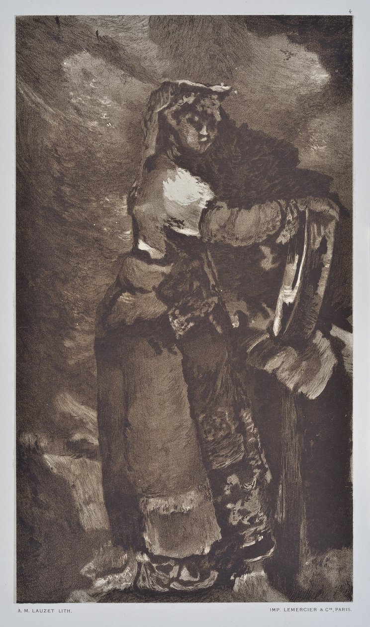 Studie eines Italieners von Auguste Lauzet