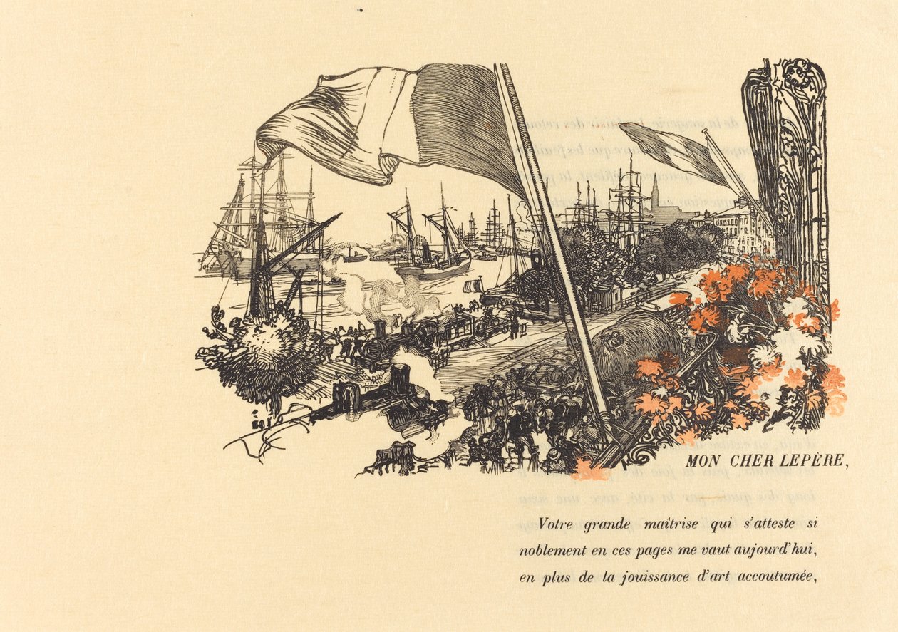 Widmungsseite von Auguste Lepere