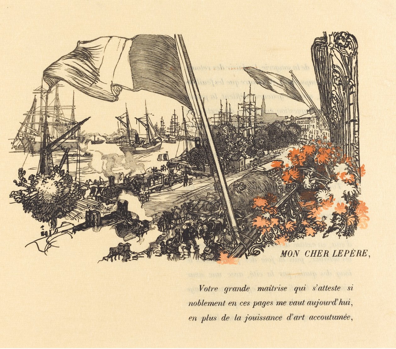 Widmungsseite, veröffentlicht 1900 von Auguste Lepere