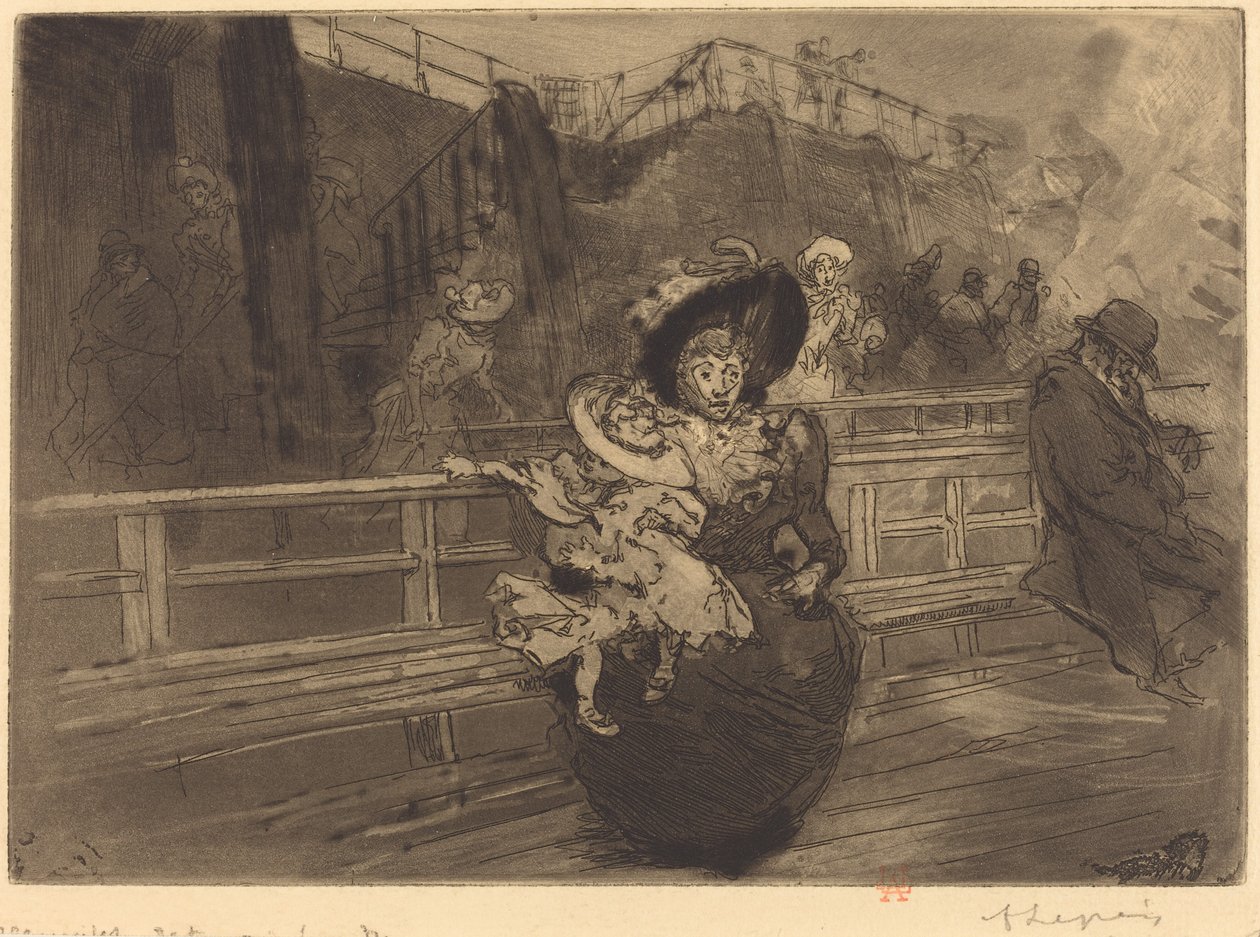Abfahrt nach Greenwich von Auguste Lepere