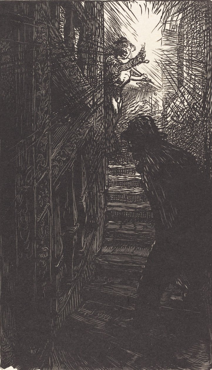 Skulpturtreppe Rue Boutebrie, 1901 von Auguste Lepere
