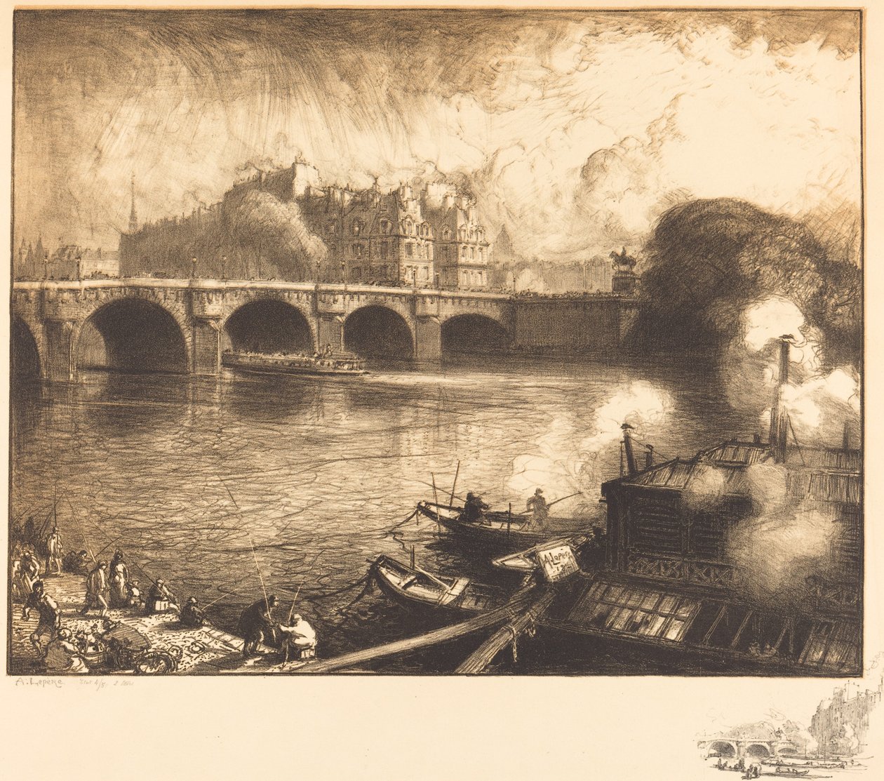 Le Pont Neuf von Auguste Lepere